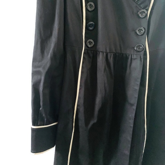 !Sold! Betsey Johnson Black Jacket Blazer Silk - Picture 4 of 8